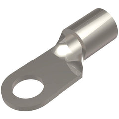 Burndy - Ring Terminals; Terminal Type: Ring Tongue ; Insulation Type: NonInsulated ; Connection Type: Compression ; Compatible Wire Size (AWG): 6 ; Stud Size (Inch): 1/2 ; Color: Tin - Exact Industrial Supply