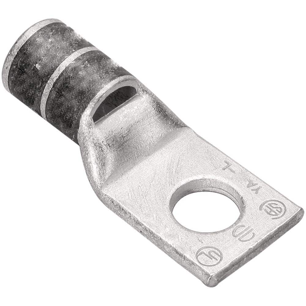 Burndy - Ring Terminals; Terminal Type: Rectangle ; Insulation Type: NonInsulated ; Connection Type: Compression ; Compatible Wire Size (AWG): 3/0 ; Stud Size (Inch): 1/2 ; Color: Orange - Exact Industrial Supply