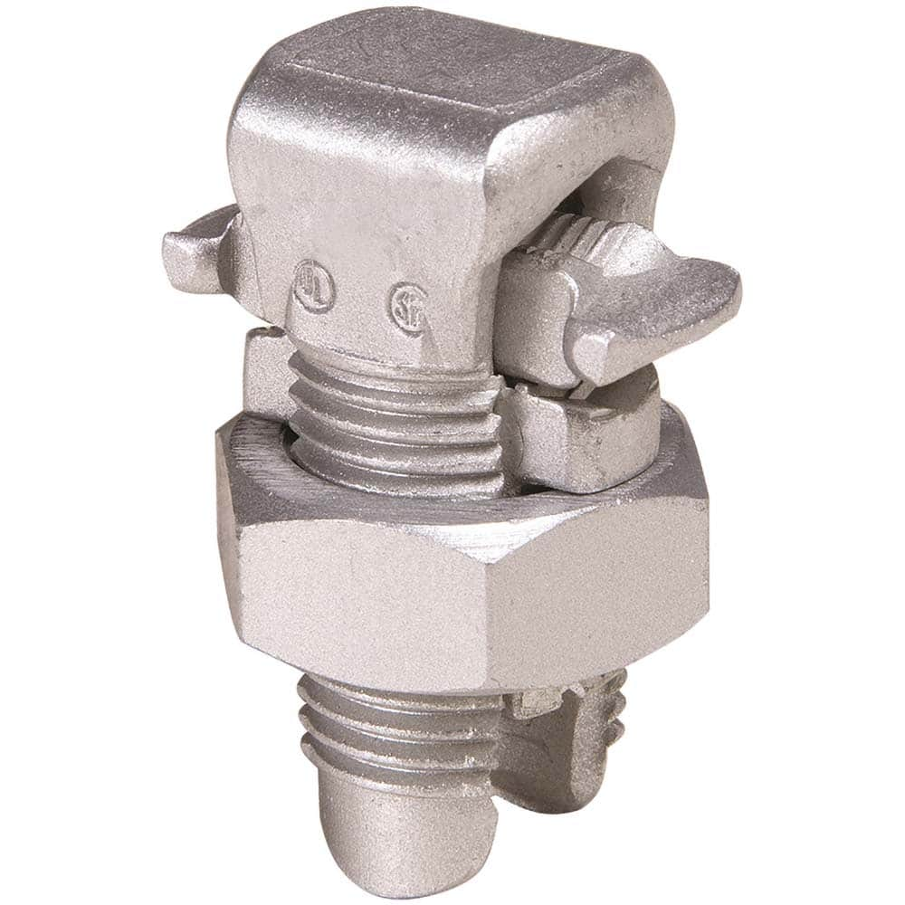 Burndy - Split Bolt Connectors; Connector Material: Aluminum ; Maximum Compatible Wire Size (AWG): 2 (Strand) ; Minimum Compatible Wire Size (AWG): 6 (Solid) ; Pressure Bar Material: Copper ; Compatible Wire Type: Aluminum; Copper ; Head Width (Decimal I - Exact Industrial Supply