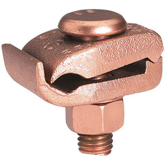 Burndy - Grounding Clamps; Clamp Type: Grounding Clamp ; Compatible Wire Size (AWG): 4 ; Compatible Wire Size (kcmil): 300 ; Overall Length (Inch): 1.88 ; Overall Length (Decimal Inch): 1.88 ; Material: Copper Alloy - Exact Industrial Supply