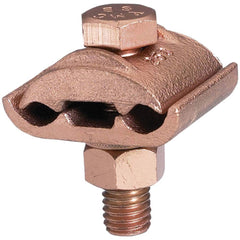Burndy - Grounding Clamps; Clamp Type: Grounding Clamp ; Compatible Wire Size (AWG): 4 ; Compatible Wire Size (kcmil): 300 ; Overall Length (Inch): 2.21 ; Overall Length (Decimal Inch): 2.21 ; Material: Copper Alloy