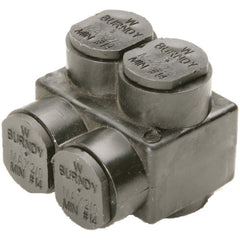 Burndy - Split Bolt Connectors; Connector Material: Aluminum ; Maximum Compatible Wire Size (AWG): 4/0 ; Maximum Compatible Wire Size (kcmil): 250 ; Minimum Compatible Wire Size (AWG): 10 ; Minimum Compatible Wire Size (kcmil): 250 ; Compatible Wire Type - Exact Industrial Supply