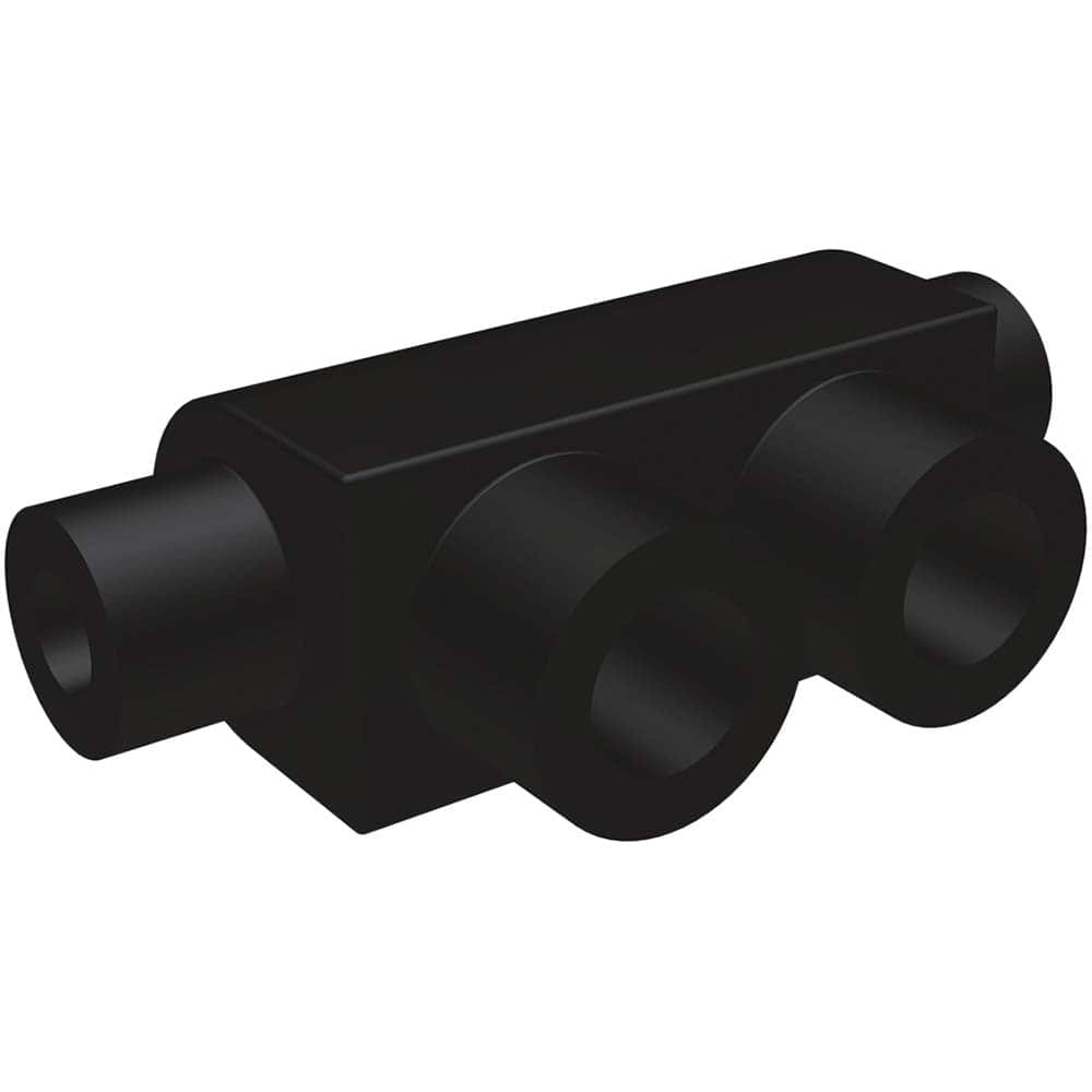 Burndy - Split Bolt Connectors; Connector Material: Aluminum ; Maximum Compatible Wire Size (AWG): 2 ; Minimum Compatible Wire Size (AWG): 14 ; Compatible Wire Type: Aluminum; Copper ; Base Width (Inch): 3/4 ; Base Width (Decimal Inch): 3/4 - Exact Industrial Supply