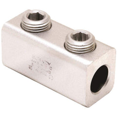 Burndy - Mechanical Connectors; Wire Size Range: 250 kcmil-6 AWG ; Material Type: Aluminum ; Insulated: NonInsulated ; Contact Plating: Tin ; Rating: CSA Certified; RoHS EX Compliant; UL 467 ; Additional Information: Type: AMS; Dual Rated; Hex Size: 5/16 - Exact Industrial Supply