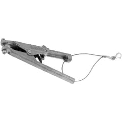 Burndy - Grounding Clamps; Clamp Type: Grounding Clamp ; Compatible Wire Size (AWG): 4 ; Overall Length (Inch): 8-1/8 ; Overall Length (Decimal Inch): 8-1/8 ; Material: Stainless Steel ; Standards Met: EU RoHS Indicator; RoHS EX Compliant - Exact Industrial Supply