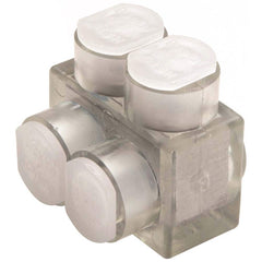 Burndy - Split Bolt Connectors; Connector Material: Aluminum ; Maximum Compatible Wire Size (AWG): 4/0 ; Maximum Compatible Wire Size (kcmil): 600 ; Minimum Compatible Wire Size (AWG): 4 ; Minimum Compatible Wire Size (kcmil): 250 ; Compatible Wire Type: - Exact Industrial Supply