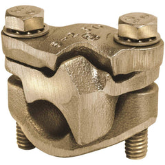 Burndy - Grounding Clamps; Clamp Type: Parallel Clamp ; Compatible Wire Size (AWG): 1-4/0; 6-2 ; Overall Length (Inch): 1.31 ; Overall Length (Decimal Inch): 1.31 ; Material: Copper Alloy ; Standards Met: EU RoHS Indicator; RoHS EX Compliant; UL 467; UL - Exact Industrial Supply