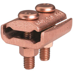 Burndy - Grounding Clamps; Clamp Type: Grounding Clamp ; Compatible Wire Size (AWG): 4-2/0 ; Overall Length (Inch): 2 ; Overall Length (Decimal Inch): 2 ; Material: Copper Alloy ; Standards Met: EU RoHS Indicator; RoHS EX Compliant; UL 486C - Exact Industrial Supply