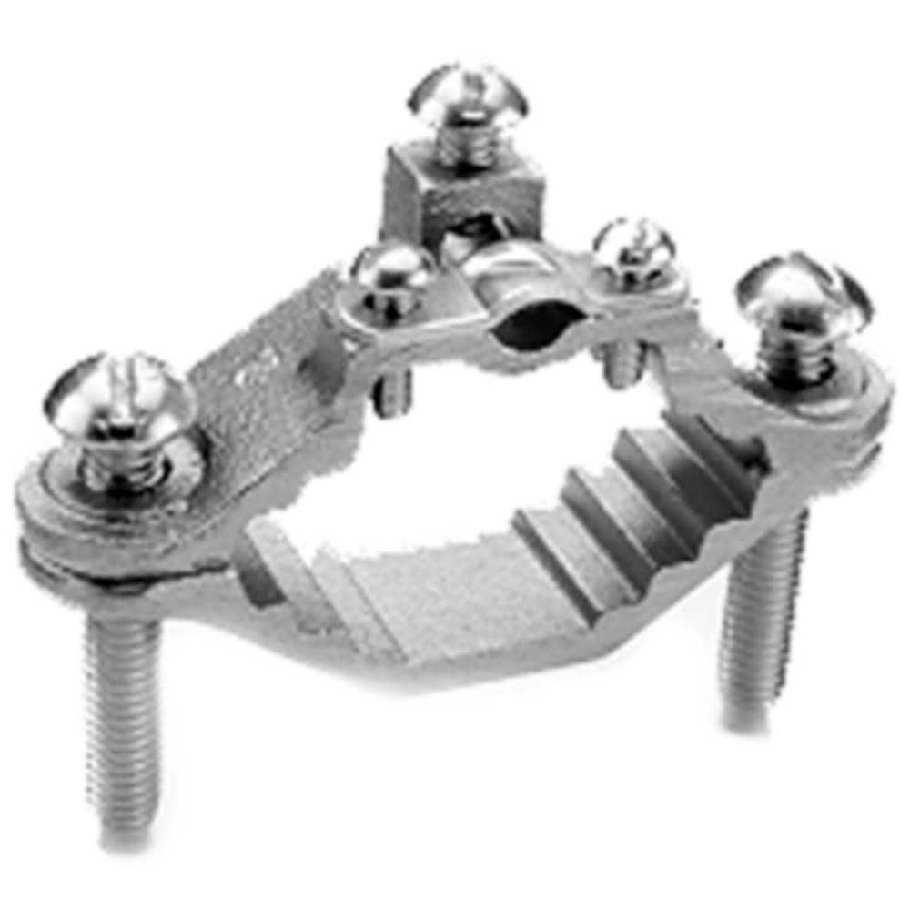 Burndy - Grounding Clamps; Clamp Type: Grounding Clamp ; Minimum Compatible Pipe Size (Inch): 1/2 ; Maximum Compatible Pipe Size (Inch): 1 ; Compatible Wire Size (AWG): 10-2 ; Overall Length (Inch): 2.34 ; Overall Length (Decimal Inch): 2.34 - Exact Industrial Supply