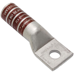 Burndy - Ring Terminals; Terminal Type: Rectangle ; Insulation Type: NonInsulated ; Connection Type: Compression ; Compatible Wire Size (kcmil): 500 ; Stud Size (Inch): 1/2 ; Color: Brown - Exact Industrial Supply