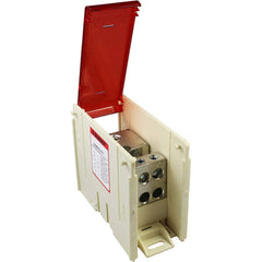 Burndy - Power Distribution Block Covers; Compatible Power Block: 1-Pole ; Material: Polycarbonate - Exact Industrial Supply