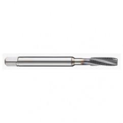 4-40 2BX 3-Flute PM Cobalt Semi-Bottoming 10 degree Spiral Flute Tap-TiAlN - Exact Industrial Supply
