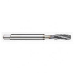 4-40 2BX 3-Flute PM Cobalt Semi-Bottoming 10 degree Spiral Flute Tap-TiAlN - Exact Industrial Supply