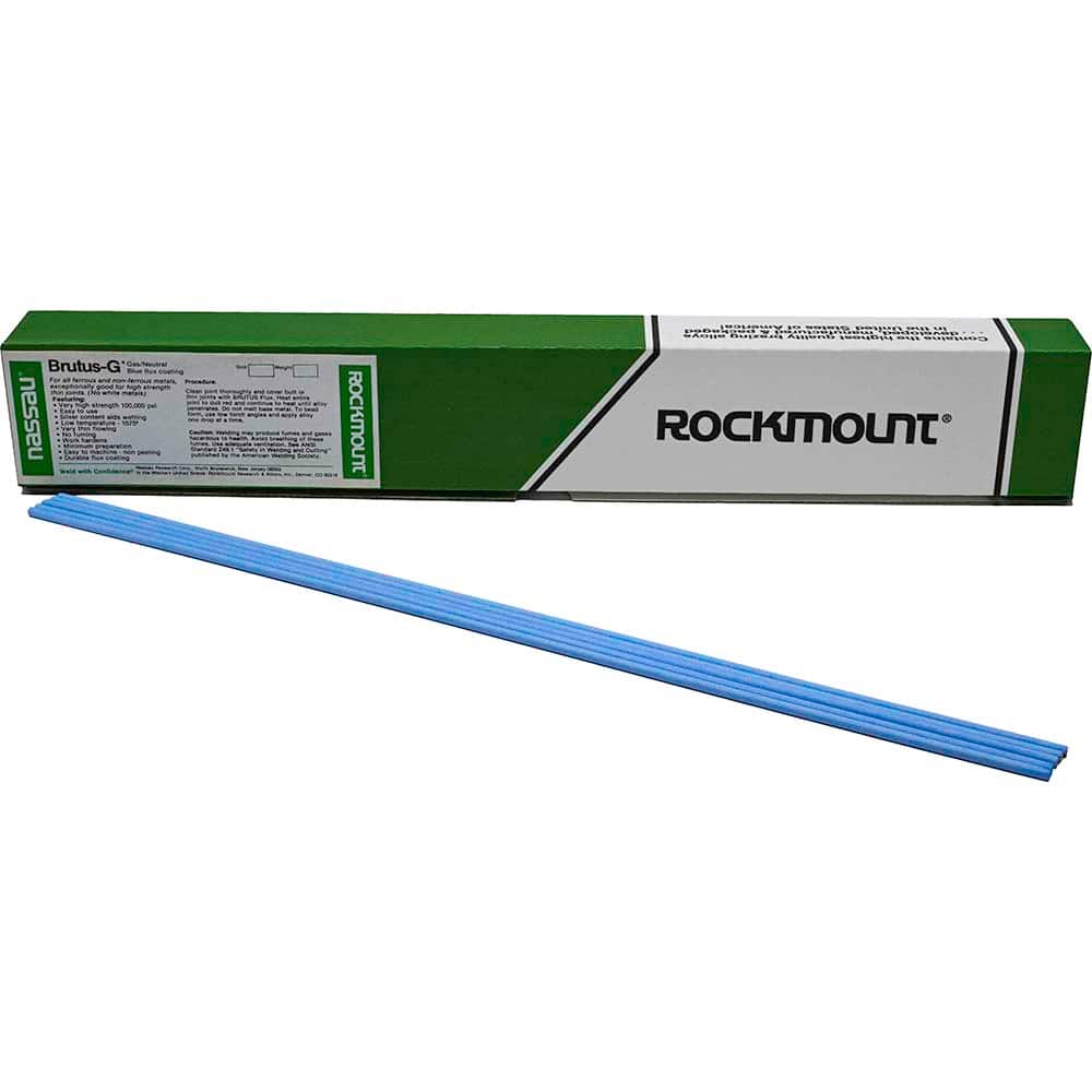 Rockmount Research and Alloys - 1/8" Diam x 18" Long Brutus G TIG Welding & Brazing Rod - Exact Industrial Supply