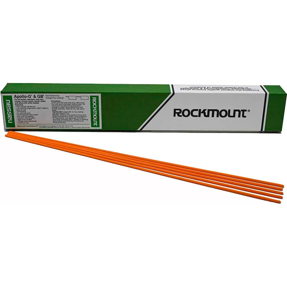 Rockmount Research and Alloys - 1/16" Diam x 18" Long Apollo G TIG Welding & Brazing Rod - Exact Industrial Supply