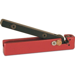Key Systems - Key Control; Type: Ring Cutter ; Number of Keys: 0 ; Color: Red ; Height (Inch): 1 ; Width (Inch): 4-1/2 ; Depth (Inch): 1 - Exact Industrial Supply