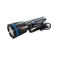 Rechargeable Flashlight Flashlight 1000 Lumens, LED Bulb, Black Body,