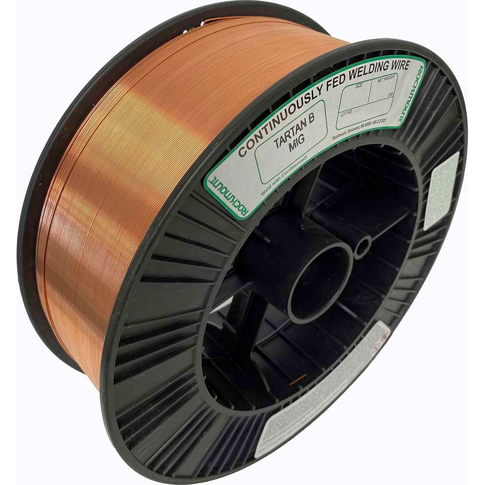Rockmount Research and Alloys - 44 Lb 0.045mm Carbon Steel Alloy Tartan B MIG Welding Wire - Exact Industrial Supply