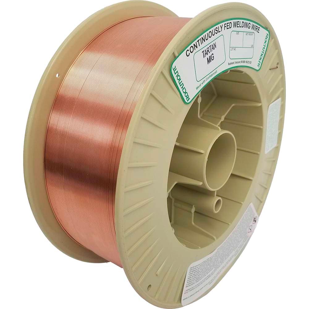 Rockmount Research and Alloys - 44 Lb 0.045mm Carbon Steel Alloy Tartan MIG Welding Wire - Exact Industrial Supply