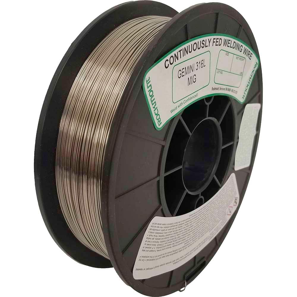 Rockmount Research and Alloys - 25 Lb 0.045mm Moly-Bearing Stainless Steel Alloy Gemini 316L MIG Welding Wire - Exact Industrial Supply