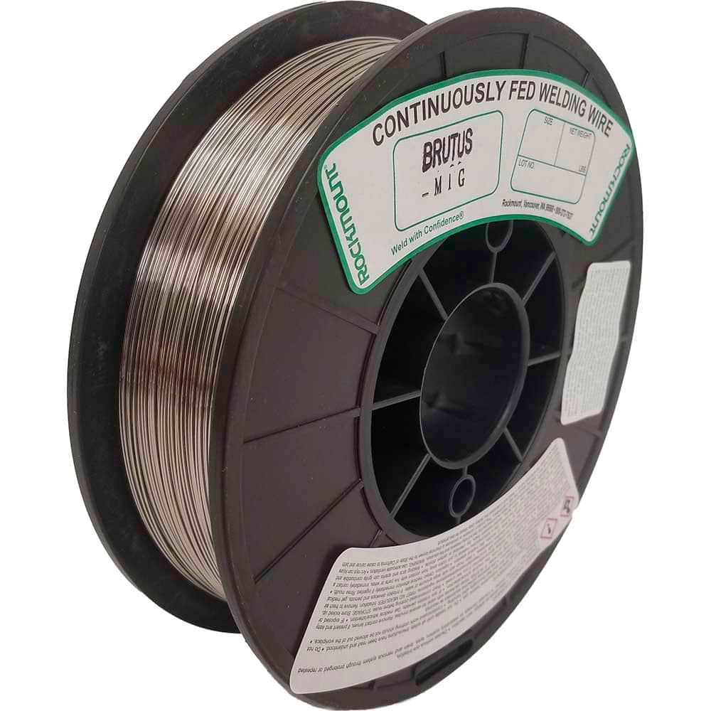 Rockmount Research and Alloys - 10 Lb 0.035mm High-Nickel Chromium Alloy Brutus MIG Welding Wire - Exact Industrial Supply
