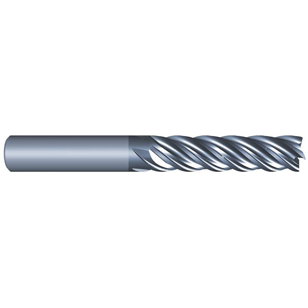 Eliminator - Square End Mills; Mill Diameter (Inch): 7/16 ; Mill Diameter (Decimal Inch): 0.4375 ; Number of Flutes: 5 ; Length of Cut (Inch): 2 ; Material: Solid Carbide ; Finish/Coating: AlCrN - Exact Industrial Supply