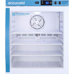 Accucold - Laboratory Refrigerators and Freezers; Type: Pharmacy, Medical-Laboratory Refrigerator ; Volume Capacity: 1 Cu. Ft. ; Minimum Temperature (C): 2.00 ; Maximum Temperature (C): 8.00 ; Width (Inch): 17.5 ; Depth (Inch): 19.75 - Exact Industrial Supply