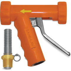 SANI-LAV - Sprayers & Nozzles; Type: Large Industrial Spray Nozzle ; Color: Safety Orange ; Connection Type: Female to Male ; Material: Stainless Steel ; Material Grade: N/A ; Gallons Per Minute @ 100 Psi: 8.9 - Exact Industrial Supply