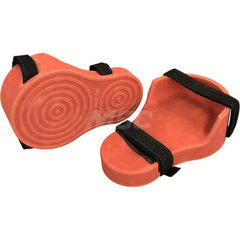 Knee Pads; Strap Type: Hook & Loop; Closure Type: Hook & Loop; Hard Protective Cap: No; Size: Universal; Padding Material: Rubber; Color: Orange; Strap Material: Fabric; Cover Material: Rubber; Pad Material: Rubber