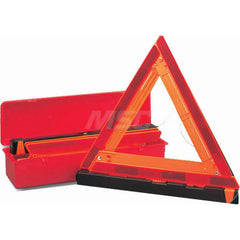 Traffic Cone & Barricade Accessories; Accessory Type: Warning Triangles; Base Shape: Triangle; Width (Decimal Inch): 5; Height (Inch): 4.625 in; Height (Decimal Inch): 4.625 in; Material: Plastic; Color: Red; Tape Length (Feet): 18.50; For Use With: Traff