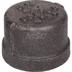 Black Cap: 6″, 150 psi, Threaded Malleable Iron, Galvanized Finish, Class 150