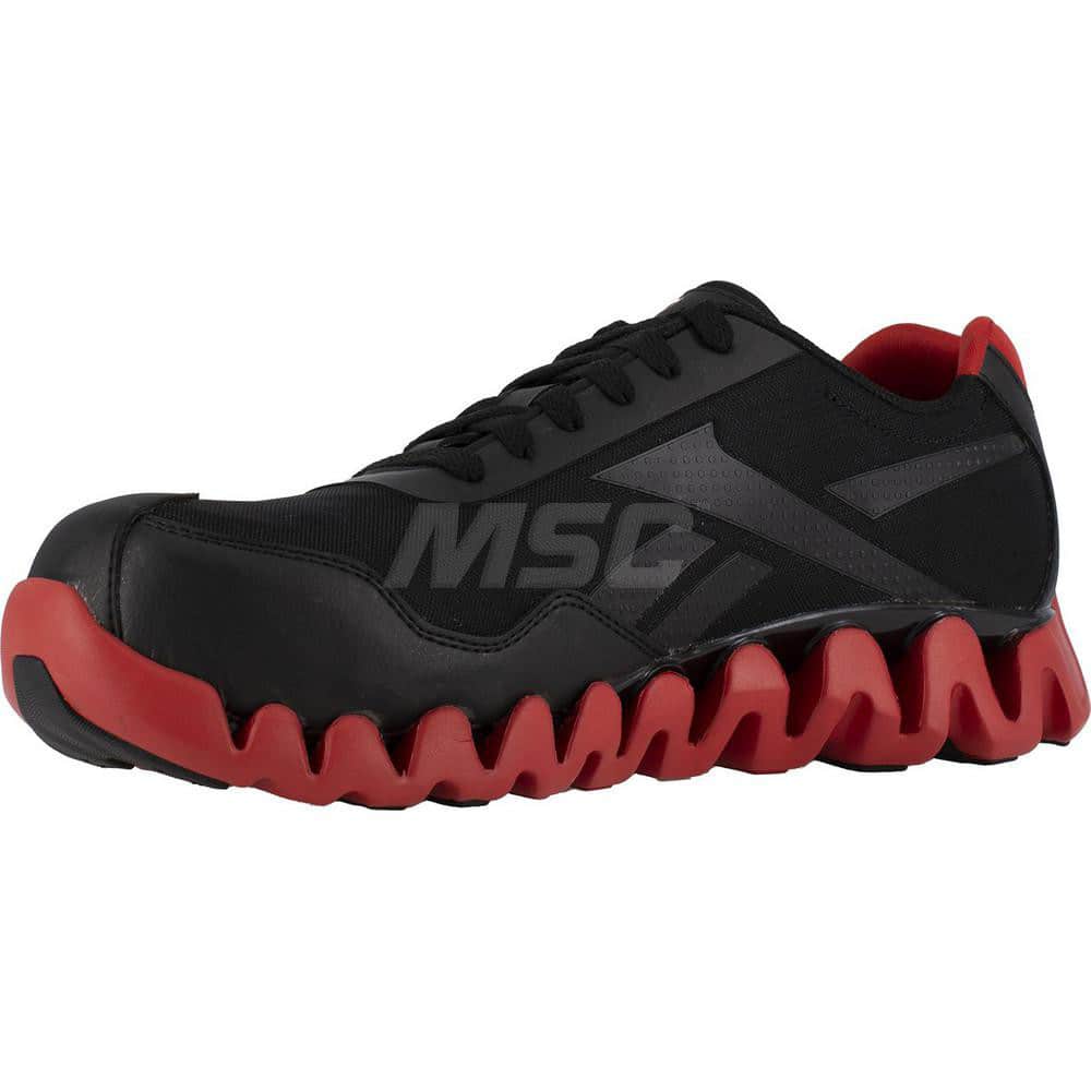 Work Boot: Size 5.5, Mesh, Composite Toe Gray, Medium Width, Non-Slip Sole