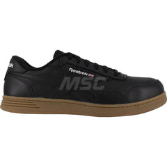 Work Boot: Size 11.5, Leather, Composite Toe Black, Medium Width, Non-Slip Sole