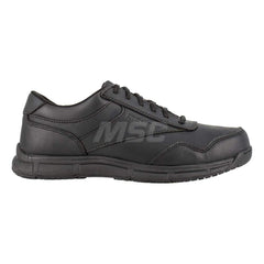 Work Boot: Size 15, Polyurethane, Plain Toe Black, Medium Width, Non-Slip Sole