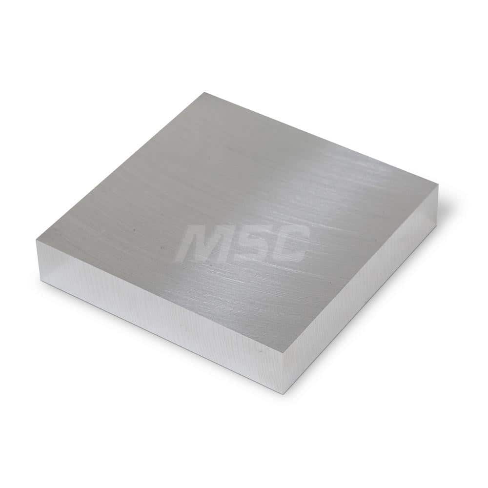 Aluminum Precision Sized Plate: Precision Ground & Milled, 4″ Long, 4″ Wide, 1/2″ Thick, Alloy 6061
