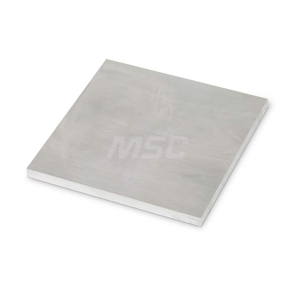 Aluminum Precision Sized Plate: Precision Ground & Milled, 3″ Long, 3″ Wide, 1/4″ Thick, Alloy 6061