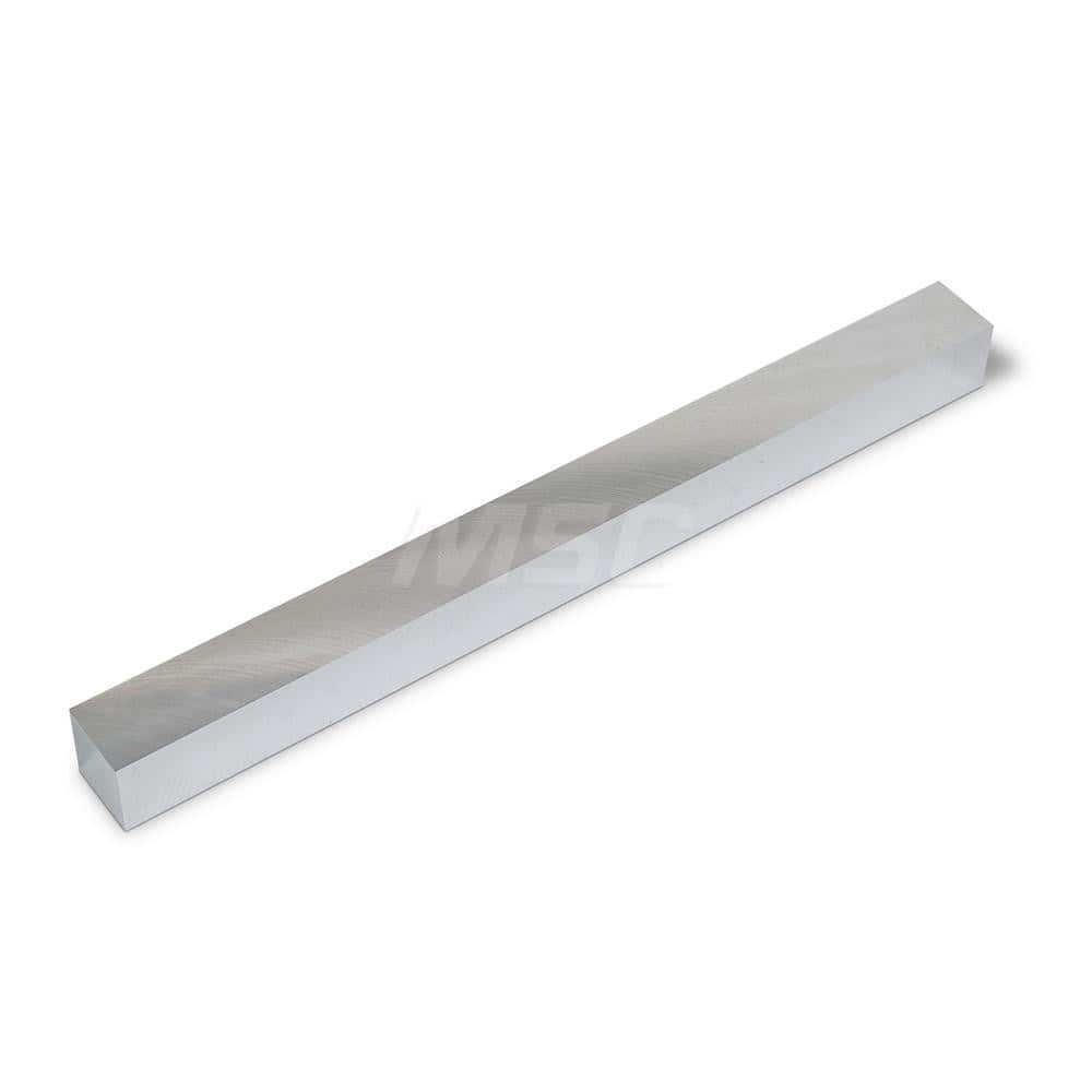 Aluminum Precision Sized Plate: Precision Ground & Milled, 12″ Long, 1″ Wide, 1-1/4″ Thick, Alloy 6061