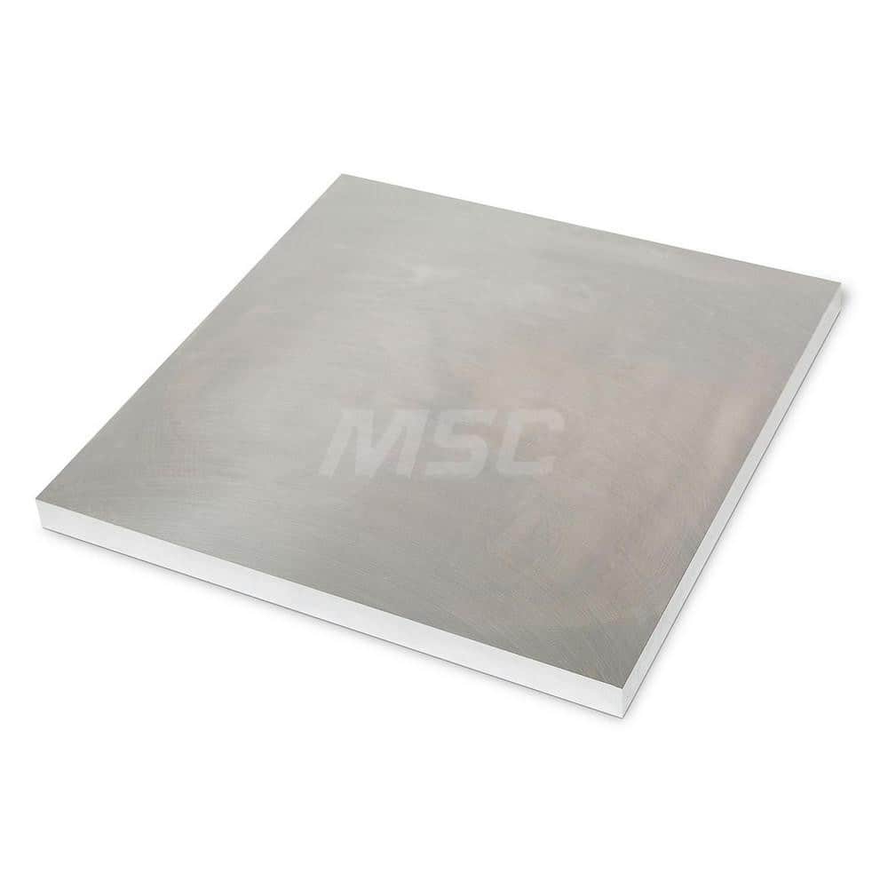 Aluminum Precision Sized Plate: Precision Ground & Milled, 6″ Long, 6″ Wide, 1/2″ Thick, Alloy 6061