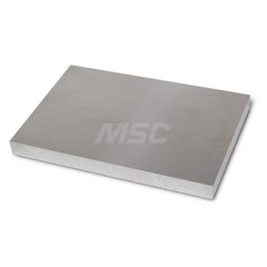 Aluminum Precision Sized Plate: Precision Ground & Milled, 12″ Long, 8″ Wide, 1-1/4″ Thick, Alloy 6061