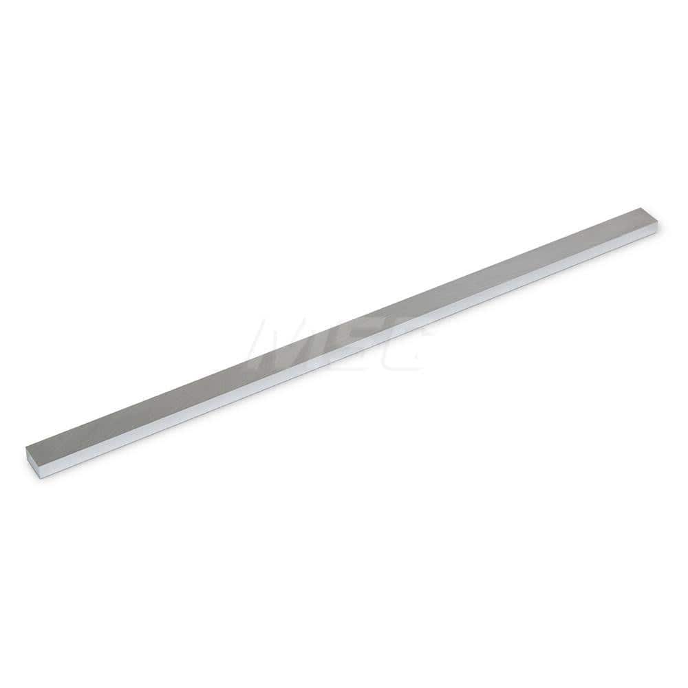 Aluminum Precision Sized Plate: Precision Ground & Milled, 12″ Long, 0.5″ Wide, 1/4″ Thick, Alloy 6061
