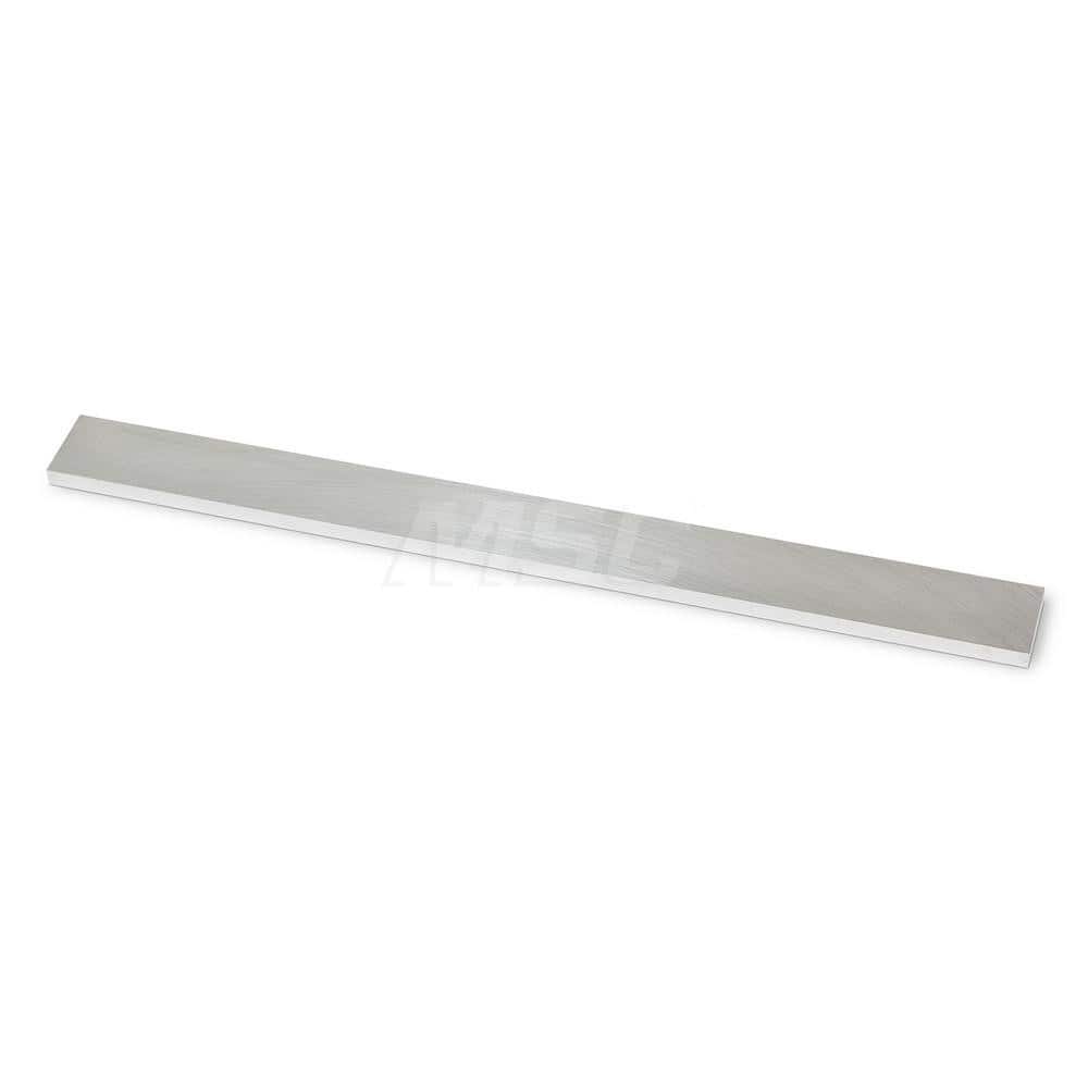 Aluminum Precision Sized Plate: Precision Ground, 12″ Long, 1″ Wide, 1/4″ Thick, Alloy 6061