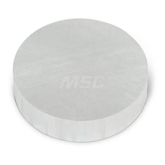 Aluminum Round Precision Sized Plate: Precision Ground, 3″ Long, 3″ Wide, 1/2″ Thick, Alloy 6061