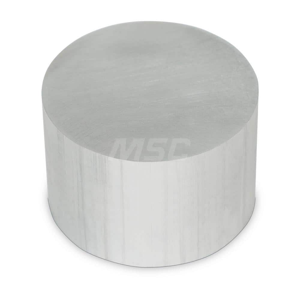 Aluminum Round Precision Sized Plate: Precision Ground, 3″ Long, 3″ Wide, 2″ Thick, Alloy 6061