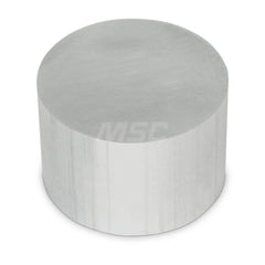 Aluminum Round Precision Sized Plate: Precision Ground, 2″ Long, 2″ Wide, 2″ Thick, Alloy 6061