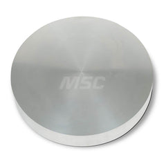 Aluminum Round Precision Sized Plate: Precision Ground, 10″ Long, 10″ Wide, 2″ Thick, Alloy 6061