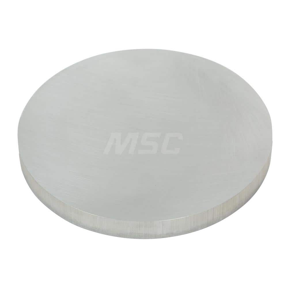Aluminum Round Precision Sized Plate: Precision Ground, 6″ Long, 6″ Wide, 3/4″ Thick, Alloy 6061