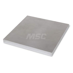 Aluminum Precision Sized Plate: Precision Ground, 8″ Long, 8″ Wide, 1-1/4″ Thick, Alloy 6061