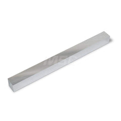 Aluminum Precision Sized Plate: Precision Ground, 12″ Long, 1″ Wide, 1″ Thick, Alloy 6061