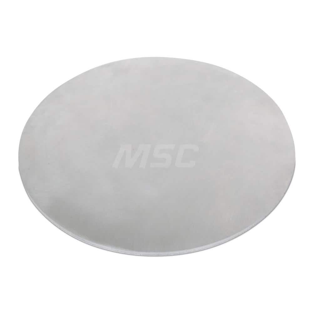 Aluminum Round Precision Sized Plate: Precision Ground, 10″ Long, 10″ Wide, 1/4″ Thick, Alloy 6061