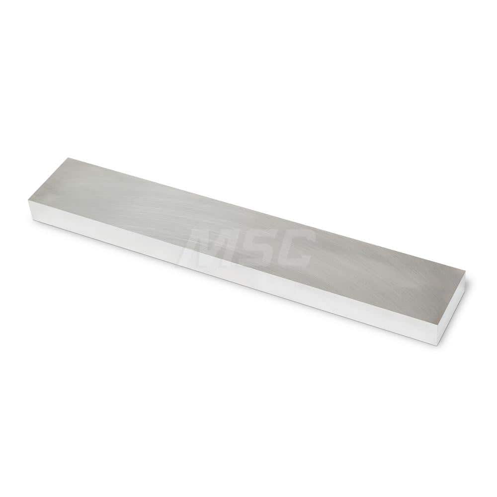 Aluminum Precision Sized Plate: Precision Ground, 12″ Long, 2″ Wide, 7/8″ Thick, Alloy 6061